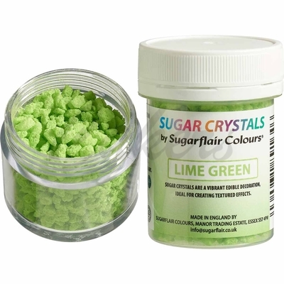  Sugarflair Sugar Crystals Lime Green 40 g