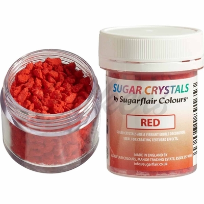 Sugarflair Sugar Crystals Red 40 g