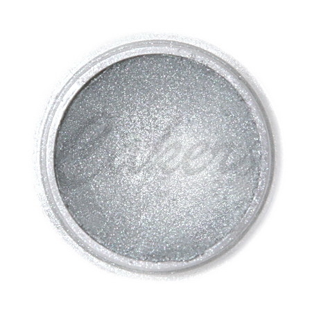 Jedlá prachová perleťová barva Fractal - Dark Silver (2,5 g)