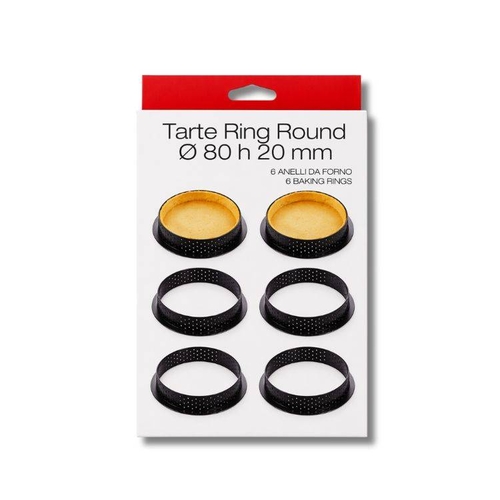 TARTE RING RÁFKY perforované -pr.80mm, v.20mm 6ks