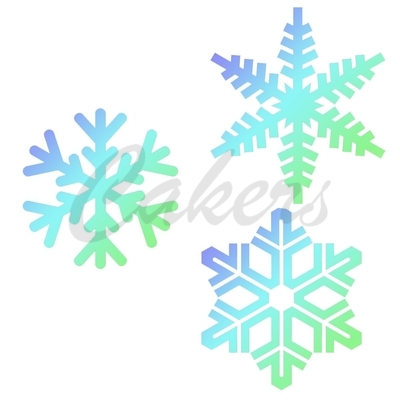 JEM Stencil Snowflakes pk/3