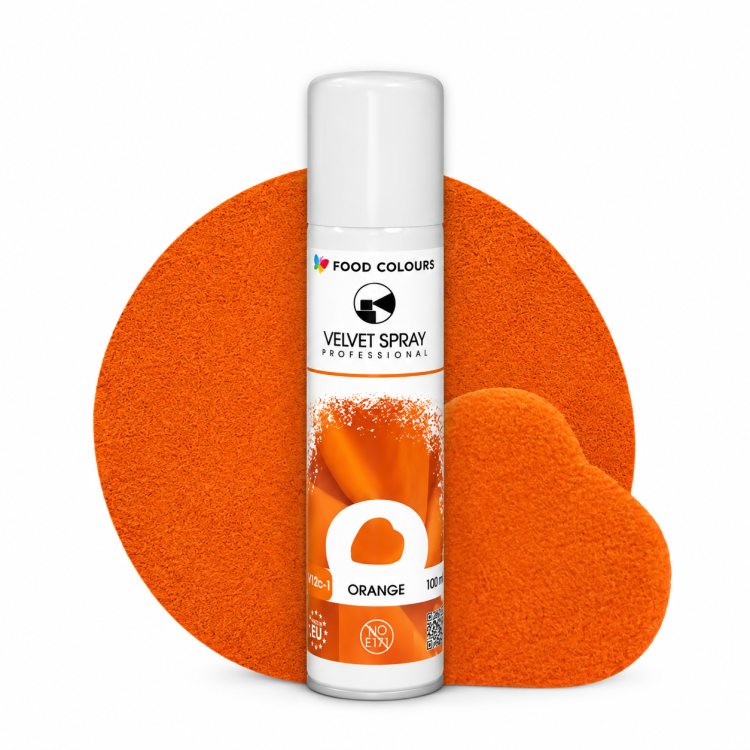 Food Colours Sametový sprej Orange (100 ml)