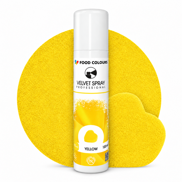 Food Colours Sametový sprej Yellow (100 ml)