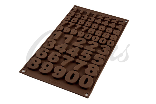 Silikomart forma na čokoládu Číslice