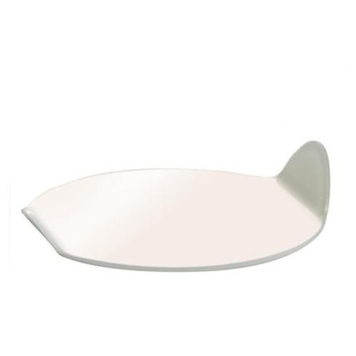 Podnos plast 8,5x9,6cm bílý kulatý ohnutý TONDO