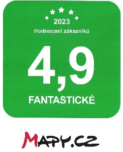 Hodnocení "FANTASTICKÉ" na Mapy.cz pro rok 2024